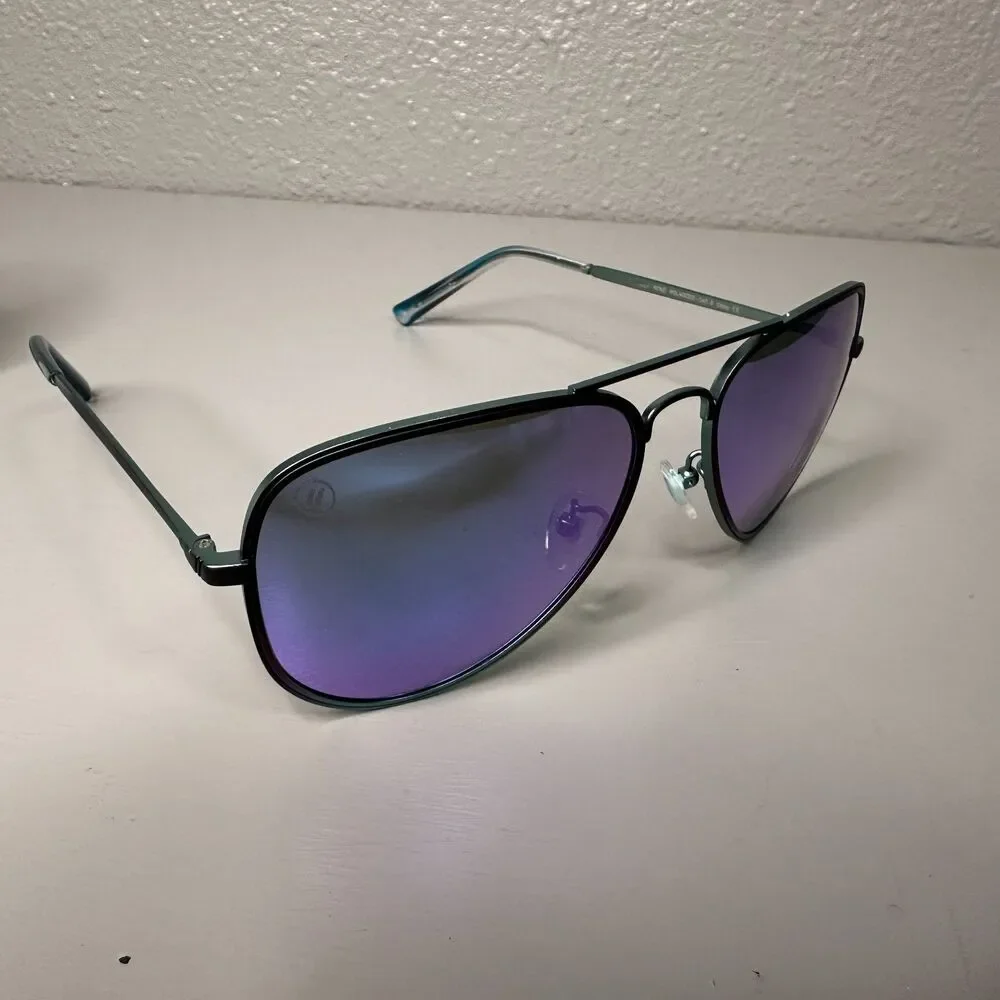Blenders Planet Nine Sunglasses Polarized Blue Mirrored Lenses